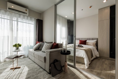 รูปภาพ ✨Condo for Rent, Ready to Move in at Niche Mono Ramkhamhaeng Fully furnished, brand-new unit, great location, right next to MRT Hua Mak station.
