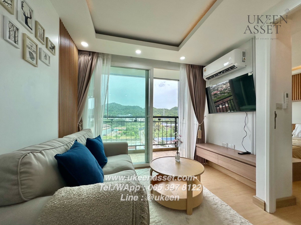 รูป UK01-339ให้เช่า เดอะ เนียร์ เรสซิเดนซ์ ศรีราชา ใกล้ รพ.สมเด็จ 1 นอน | 35 Sqm. เพียง 8,000 บาท/เดือน - รูปที่ 1/12