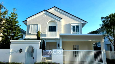 Houses for sale Thai Polymer Textile  : Selling a 2-story single house in Chaiyaphruk Village, Bangna Km.15, beautifully renovated and extended, comes with complete furniture.
