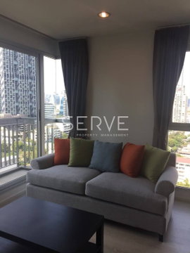 2 นอน 61 ตร.ม. ชั้นสูง 15+ ทำเลดี BTS ช่องนนทรี 400 ม. ที่คอนโด Rhythm Sathorn-Narathiwas / ให้เช่าคอนโด