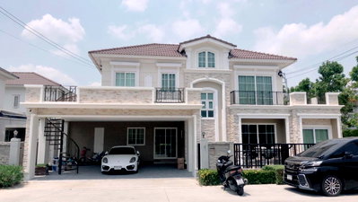 ขายบ้านเดี่ยว : ขายบ้านเดี่ยว แปลงมุม ด้านหน้าเทควิวสวน ตกแต่งบิ้วอินสวย เฟอร์นิเจอร์ เครื่องใช้ไฟฟ้ามีครบ