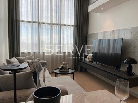 🔥45K - Duplex 2 Bed 1 Work Room 1 Living Room Modern Style River View Next to BTS Chong Nonsi 600 m. at Knightsbridge Prime Sathorn Condo / For Rent