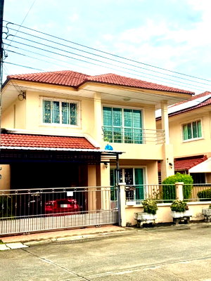 Houses for rent Samut Prakarn : House for rent Baan Suriya Perfect 1, ready to move in. If interested, contact Line @goodmanpro or call 0999029192.