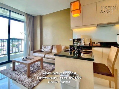 UK01-383 ให้เช่า Suntara Condo Sriracha  คอนโดหรูใจกลางศรีราชา : 1 ห้องนอน 1 ห้องน้ำ 46 ตรม. ชั้น 6-12 | 15,000 บาท/เดือน