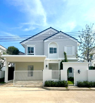 Houses for rent Samut Prakarn : 💥CP-8585💥Single-family house for rent, Chaiyapruek Bangna km 15  👉 Add Line @rentbkk