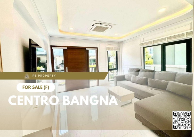 Houses for sale : Single house for urgent sale ✨ Centro Bangna ✨ 4 bedrooms, 5 bathrooms, fully furnished and equipped with appliances