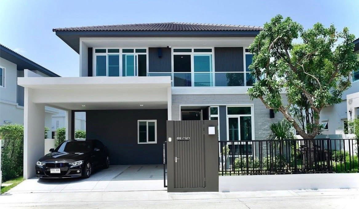 รูป P0205 ขายบ้านเดี่ยว มัณฑนา 2 บางนา กม.7 – ใกล้เมกาบางนาเพียง 700 เมตร - รูปที่ 1/11