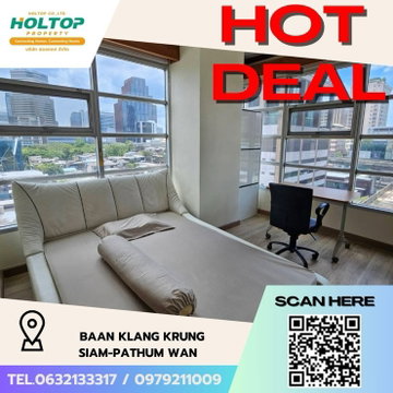 #Z2064💥240868🔥Condo for rent: Baan Klang Krung Siam-Pathum Wan