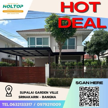 #Z2067💥240868🔥ให้เช่าบ้าน Supalai Garden Ville Srinakarin - Bangna 