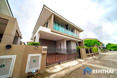 บ้านเดี่ยว หนองปรือ ชลบุรี : ขายบ้านเดี่ยวหลังมุม สภาพใหม่ ทำเลพรีเมียม