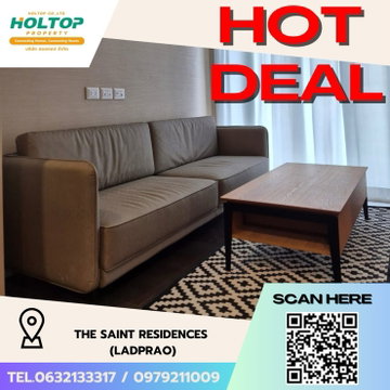 #Z2120💥250868🔥ให้เช่าคอนโด The Saint Residences (ladprao)
