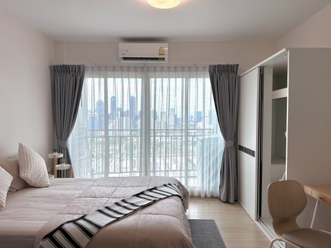 [P-40833] ขายคอนโดราคาดี! Supalai Veranda Rama 9 ชั้นสูง ชั้น 30 (1 นอน) ใกล้ MRT พระราม 9 ราคา 3.5 ล้าน 085-592-2897 Line: @easythaihome