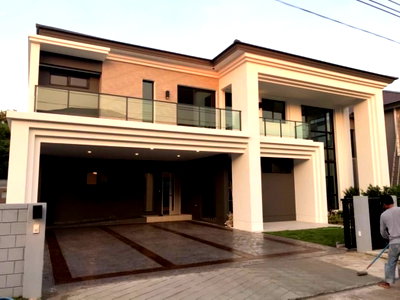 บ้านเดี่ยวให้เช่า : ให้ เช่า บ้านเดี่ยว The City Ramintra 2 เดอะ ซิตี้ รามอินทรา 2 95 ตรว. 380 ตรม. 5 นอน 6 น้ำ 2 ชั้น จอดรถได้ 3 คัน