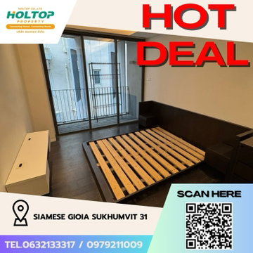 #Z2175💥300868🔥ให้เช่าคอนโด Siamese Gioia Sukhumvit 31
