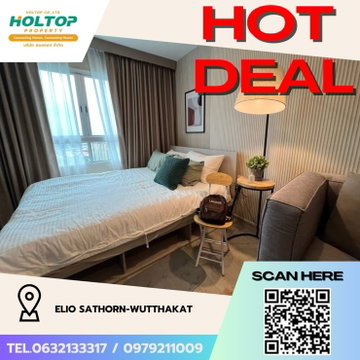 #Z2229💥010968🔥ให้เช่าคอนโด Elio Sathorn-Wutthakat