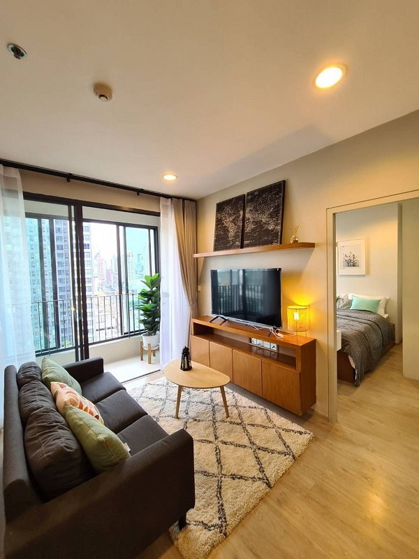 รูป 💥💥ให้เช่าห้องพร้อมอยู่!! IDEO Q Ratchathewi 2Bed1Bath 48 ตร.ม.ชั้น 18 แต่งครบ ใกล้ BTS ราชเทวี สนใจ LINE: @atfirm💥💥 - รูปที่ 1/6