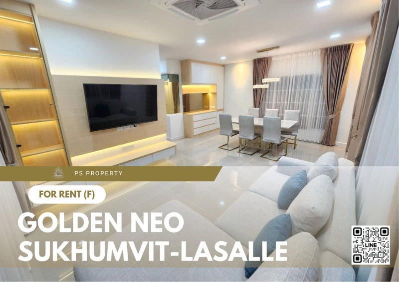 Houses for rent : Single house for rent 📍 Golden Neo Sukhumvit - Lasalle 📍 4 bedrooms, 4 bathrooms, fully furnished and equipped with appliances
