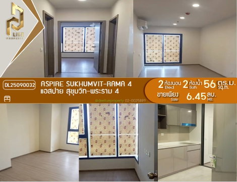 DL25090032 Condominium for sale, Aspire Sukhumvit - Rama 4, ready to move in, call 0638692663 LineID@655ebbvc
