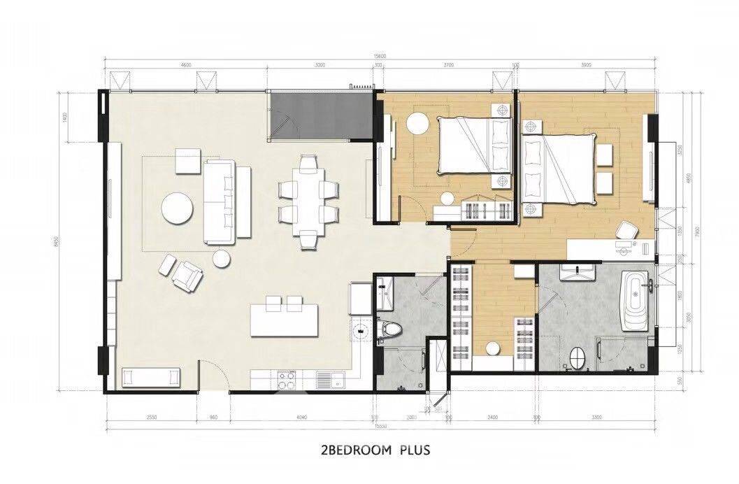 รูป คอนโดขาย The Star Hill Condo เชียงใหม่ 2 ห้องนอน 127 ตร.ม. ใกล้สุเทพ (ID 2285537) - รูปที่ 4/6
