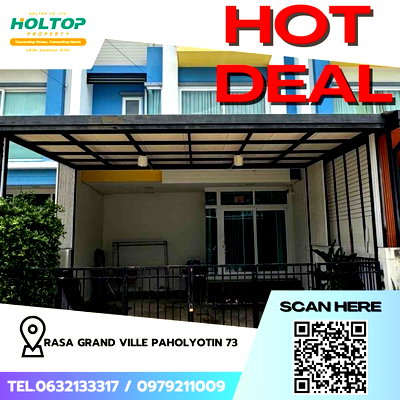 Townhouses for rent Don Mueang Airport : #Z2264💥030968🔥House for rent at Rasa Grand Ville, Paholyothin 73