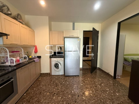  2 Beds 2 Baths with Bathtub Nice Room Fully Furnished Good Location Close to BTS Ratchathewi 220 m.   @ Baan Klang Krung Siam - Pathumwan