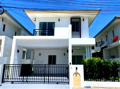 Houses for sale Kasetsart University Si Racha Campus : Second-hand detached house for sale, newly renovated, The Vista Village, Kao Kilo-Khao Nam Sub, Sriracha