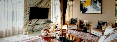 บ้านเดี่ยว สนามบินสุวรรณภูมิ : บ้านเดี่ยว 4 ห้องนอน ขาย The Palm กรุงเทพฯ-กรีฑา-วงแหวน สะพานสูง (ID 2130880)