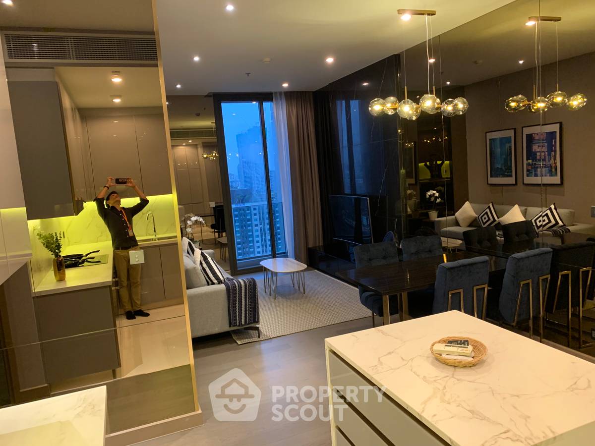 รูป คอนโด 2 ห้องนอน ชั้น 35 The Esse At Singha Complex ใกล้ MRT เพชรบุรี (ID 436782) - รูปที่ 1/7