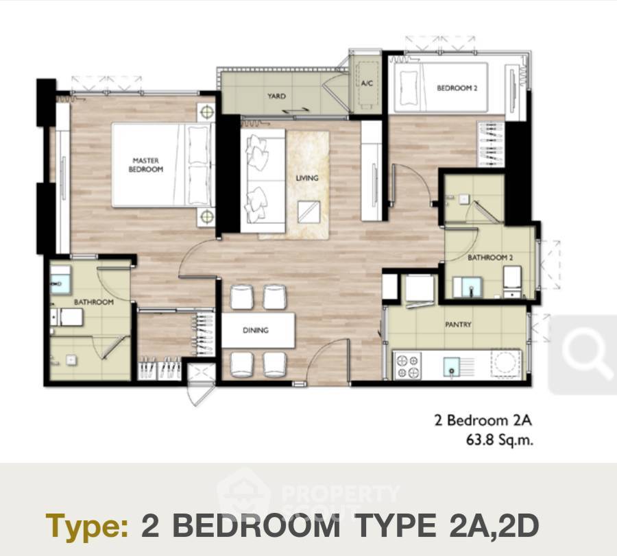 รูป ชั้น 23 คอนโด 2 ห้องนอน The Room Sathorn - St. Louis BTS สุรศักดิ์ (ID 2285302) - รูปที่ 24/24