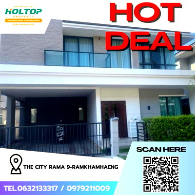 Houses for rent TRIAMUDOMSUKSANIMKLAO SCHOOL : #Z2281💥040968🔥House for rent: The City Rama 9-Ramkhamhaeng