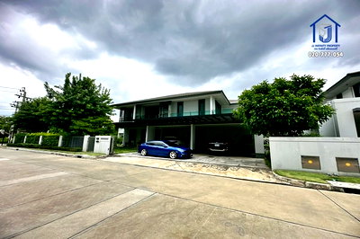 ขายบ้านเดี่ยว : ขายบ้านเดี่ยว 2ชั้น บุราสิริ วัชรพล ถนนสุขาภิบาล5 ใกล้ทางพิเศษฉลองรัช (ด่านสุขาภิบาล5) 190 ตารางวา หลังมุม ติดสวน 