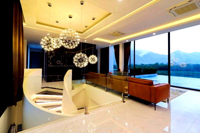 บ้านเดี่ยวให้เช่า : ให้เช่าบ้านเดี่ยว โมเดิร์นซิกเนเจอร์ เขาใหญ่พูลวิลล่า 1ไร่ 75 ตร.วา อ.ปากช่อง จ.นครราชสีมา