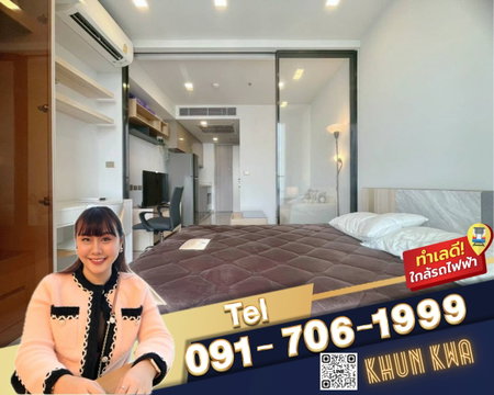 🏙 One 9 five คอนโดหรูย่านพระราม 9 🌟📸มีVideo ห้องจริง🛍ใกล้ Central พระราม 9 , Jodd fair market ตึกG 🚝MRT พระราม 9 ☎️line/Tel.091-706-1999 คุณกวา