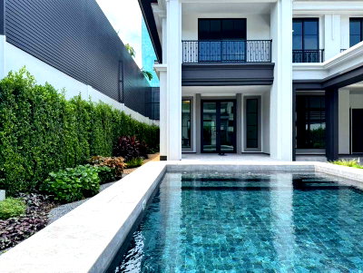 เช่าบ้านเดี่ยว เซ็นทรัล พลาซ่า บางนา : LTHC13105 – House for Rent บ้านให้เช่า at Private Pool Residence ไพรเวท พูล เรสซิเดนซ์ Size 364 sqm. 4 beds 5 baths ONLY 350K/Month
