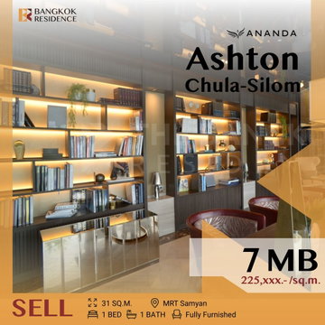 🏙️ High-Floor,Panoramic City Views - Ashton Chula-Silom near MRT Sam Yan