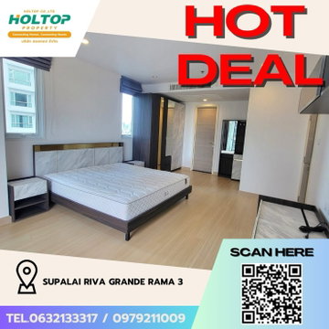 #Z2377💥120968🔥ให้เช่าคอนโด Supalai Riva Grande Rama 3