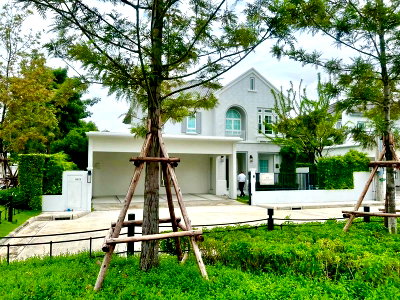 บ้านเดี่ยว วิทยาลัยนานาชาติราฟเฟิลส์ : 🏡 Villaggio 3 ศรีนครินทร์–บางนา  ❤️💙บ้านเดี่ยวหลังมุม 74.8 ตร.ว. บนทำเลศักยภาพ