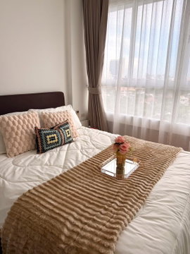 Y045📍Condo for rent, i-biza RCA, beautiful room, fully furnished, convenient transportation 📍