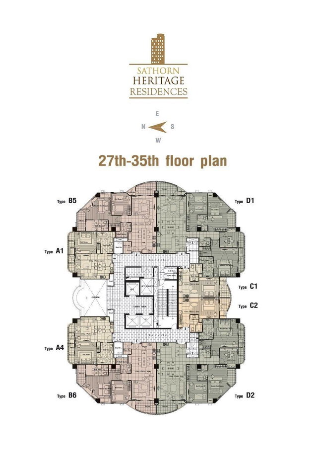 รูป คอนโด 1 ห้องนอน ชั้น 29 ขนาด 68 ตร.ม. สาทร เฮอริเทจ เรสซิเดนซ์ ใกล้ BTS ช่องนนส (ID 1284470) - รูปที่ 11/12