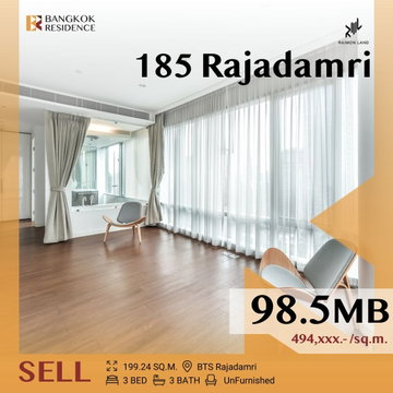 💎Ultimate Luxury Unit 💎 ,185 Rajadamri - Lumphini Park View, Near BTS Ratchadamri