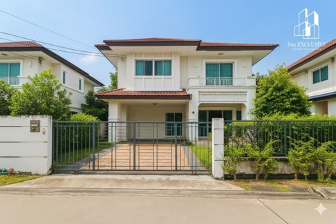 ขายบ้านเดี่ยว 2 ชั้น โครงการเซนโทร รัตนาธิเบศ์ (วัดสวนแก้ว) หลังบ้านติดสวนส่วนกลาง