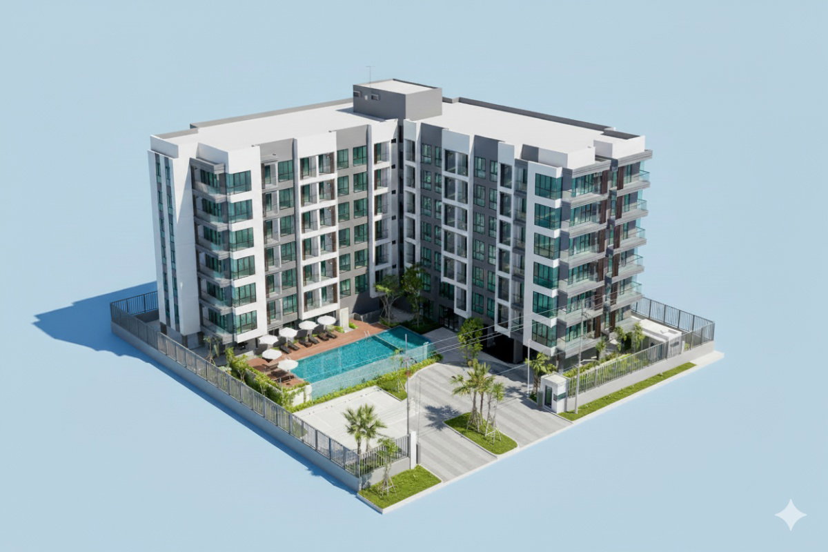 รูป ขายคอนโด The  courtyard ริมหาดแสงจันทร์ ในเมืองระยอง  - รูปที่ 24/24