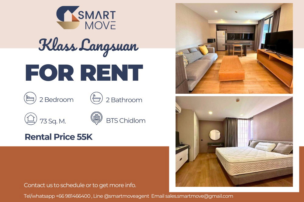 รูป 🔥 สำหรับเช่า !! ทำเลดี, มีอ่างอาบน้ำ!!🔥 Code C20250900033..........Klass Langsuan, 2 ห้องนอน, 2 ห้องน้ำ, แต่งครบ, พร้อมเข้าอยู่📣📣 - รูปที่ 1/6