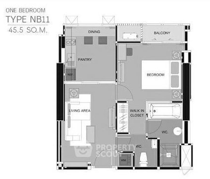ชั้น 21 คอนโด 1 ห้องนอน Rhythm Sathorn ใกล้ BTS สะพานตากสิน (ID 59461)