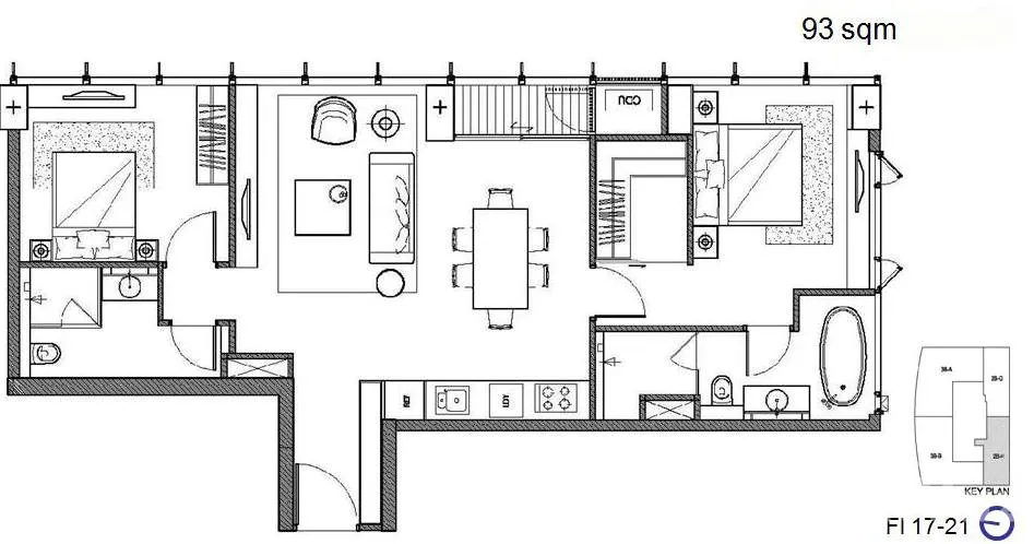 picture 2 Bedroom Condo for sale at Saladaeng Residences  39939 - 19/31