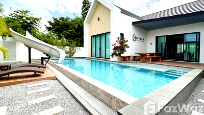 เช่าบ้านเดี่ยว ม.ศิลปากรวิทยาเขตสารสนเทศเพชรบุรี : วิลล่าให้เช่า 3 ห้องนอน ในโครงการ โคซี่ พูล วิลล่า หัวหิน 5577286