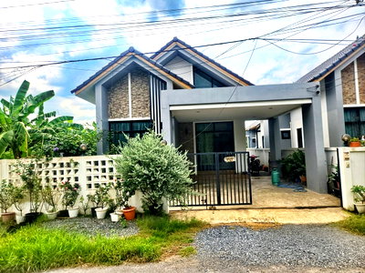 Houses for sale : Nordic Style Single House for Sale, Nong Khae – Saraburi  Land size 42.5 sq.wah, usable area 120 sq.m.
