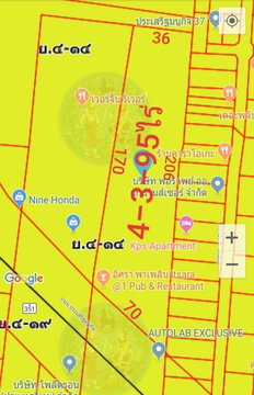 ขายที่ดิน 4-3-95ไร่ ติดถนนเกษตรนวมินทร์ ใกล้ถนนเลียบทางด่วนเอกมัยรามอินทรา ทำเลดี