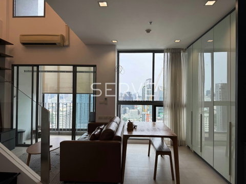 🔥32K/Mo  ห้องDuplex ไซส์ใหญ่ ราคาปรับลง เฟอร์จัดเต็ม ชั้นสูงสุด30+ วิวดีมาก ทำเลดี ติด BTS พญาไท  @ Ideo Q Phayathai 