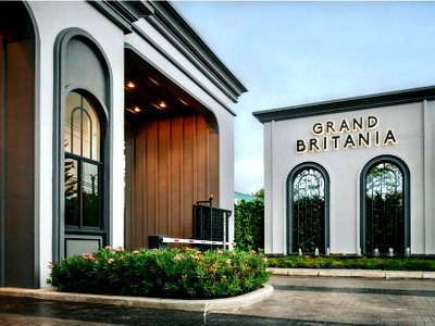 บ้านเดี่ยว บ.เอ็มเค เรสโตรองต์ กรุ๊ป : ขายบ้านเดี่ยวหรู สไตล์อังกฤษ – Grand Britania บางนา กม.12 บ้านเดี่ยวระดับพรีเมียมในโครงการสุด Private เพียง 67 ครอบครัว มอบความสงบ และสังคมคุณภาพ